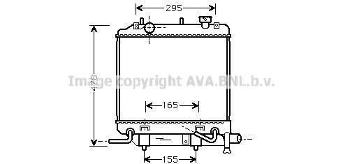 AVA QUALITY COOLING Radiators, Motora dzesēšanas sistēma MZ2166